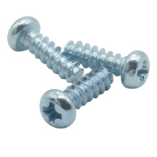 Dongguan Custom Carbon Steel Zinc Plated Galvanized Cross Pan Head Screw with Flat Tail